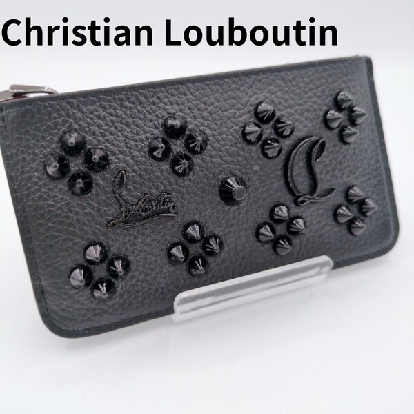 クリスチャンルブタン Christian Louboutin コインケース 黒 フラグメントケース レザー