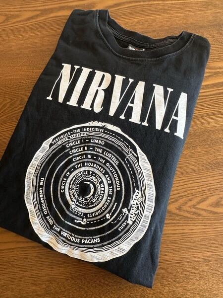 ★大人気 送料無料 古着ニルヴァーナ Nirvana L バンドTシャツ ロックTシャツ 黒 ★