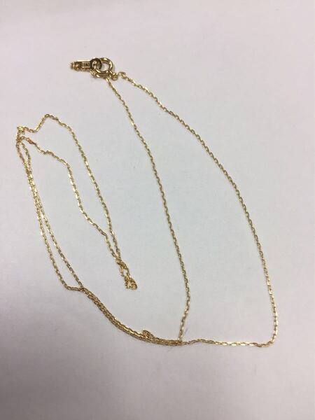 K18イエローゴールド 50cm 小豆ネックレス 新品 本物 18金 レディース