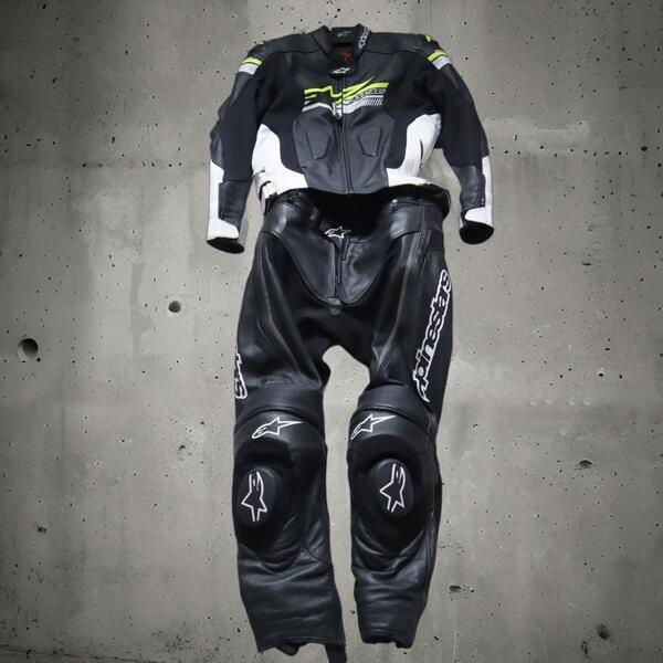 alpinestars/アルパインスターズ レーシングスーツ 2ピースつなぎ ライディングジャケット レザージャケット レザーパンツ