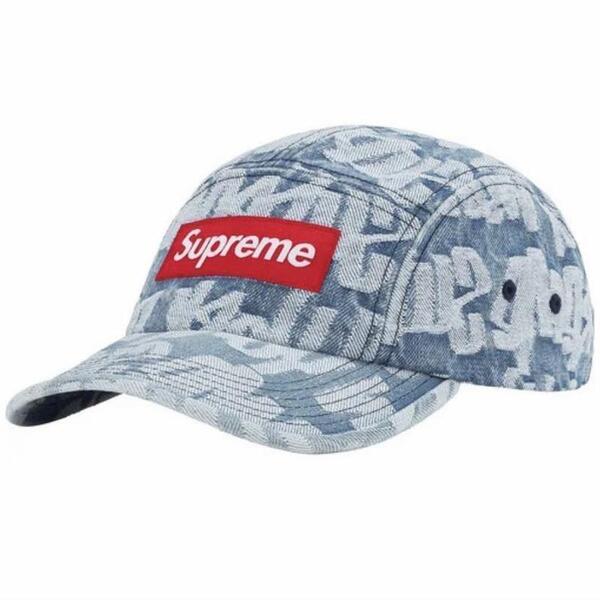 Supreme Fat Tip Jacquard Denim Camp Cap シュプリーム ジャガード デニム キャンプ キャップ 22SS グラフィティ キャップ 帽子