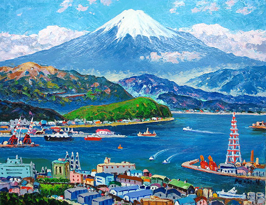 ART】半澤国雄真筆(パリの街角)4号