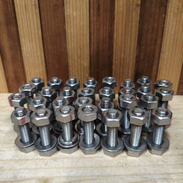 ステンレス M10×35 ワッシャー ナットセット 30個