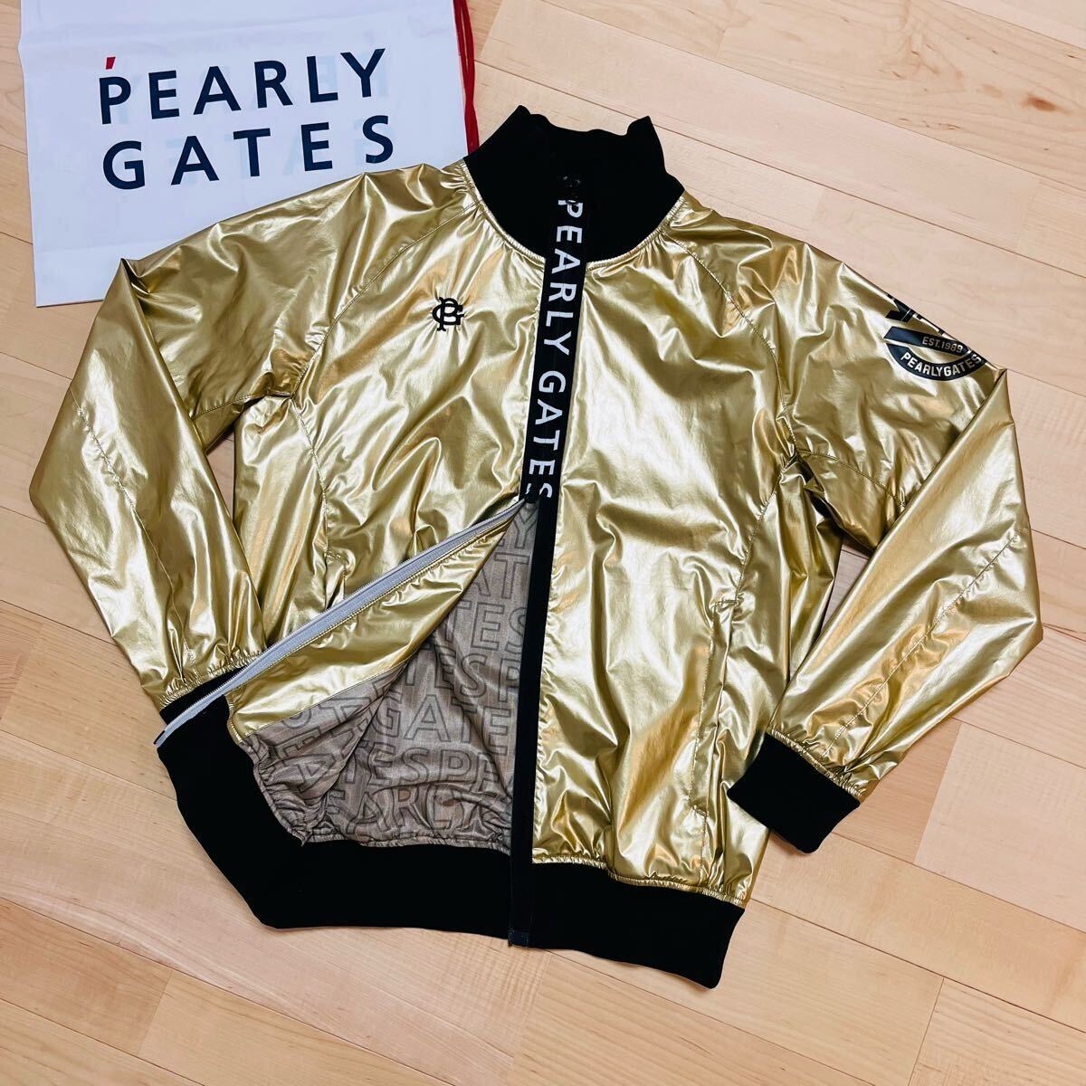 美品✨パーリーゲイツ ウィンドブレイカー ジャケット ブラウン
