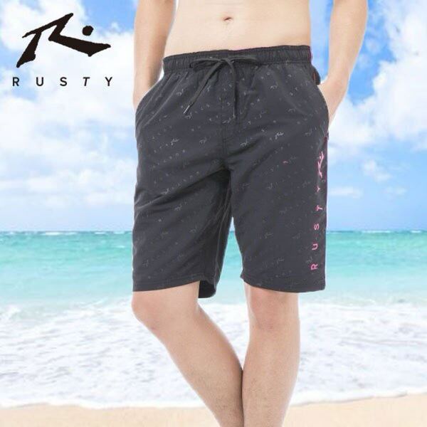 新品未使用★RUSTY ラスティメンズ サーフパンツ ボードショーツ 水陸兼用L