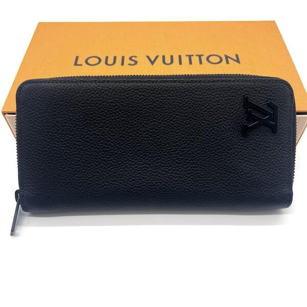 定価15万 超極美品ルイヴィトン アエログラム ジッピーヴェルティカル 黒 LOUIS VUITTON BLACK 黒 正規