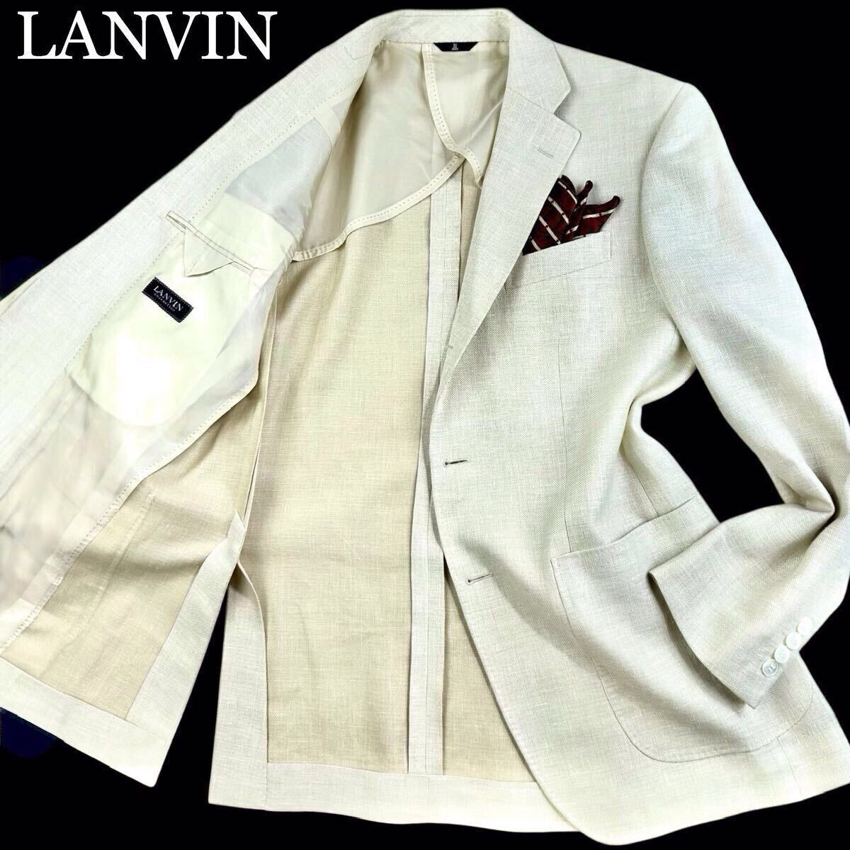 超美品 LANVIN 高級シルク 春夏用テラードジャケット ホワイト Yahoo!オークション -「(lanvin ランバン) シルク」(ジャケット