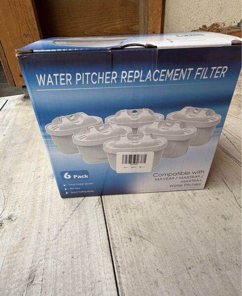 未使用ブリタ交換用 【マクストラ BRITA MAXTRAプラス 】 浄水器フィルターカートリッジ 高除去 6個セット