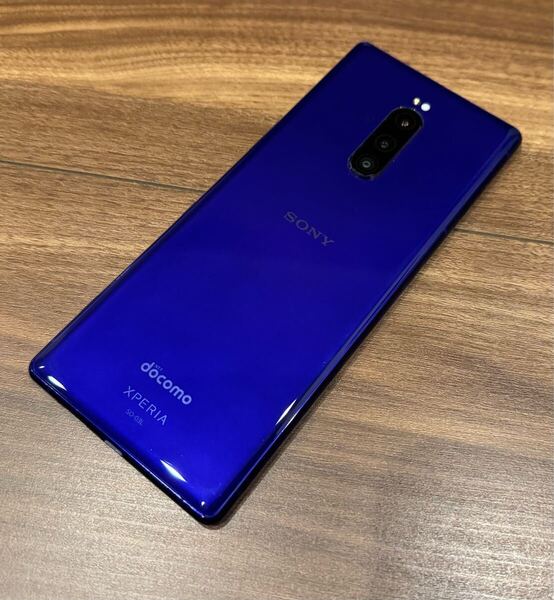 SONY Xperia 1 SO-03L Purple 美品 6/64GB Android 11 NTTドコモ