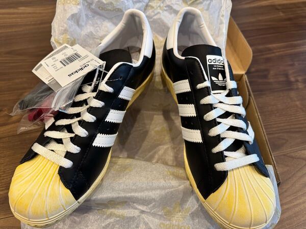 adidas SS 80s MITA 2012 デッドストック Q21662 US9 27.0cm 新品未使用 スーパースター ORIGINALS SUPER STAR ブラック ホワイト