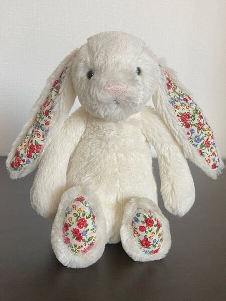 定価4,290円 公式再入荷予定なし Jellycat うさぎ 花柄 ぬいぐるみ ジェリーキャット Blossom Cream Bunny S バニー