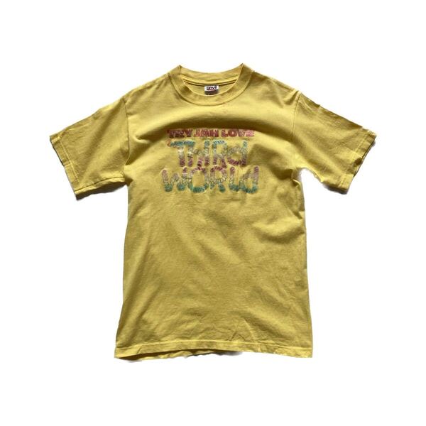 【雰囲気◎】00s anvil レゲエプリントTシャツ S イエロー USA古着 アンビル ヴィンテージ ビンテージ ミュージック 音楽ネタ アメリカ