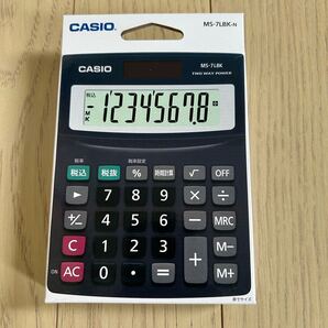 【新品未開封】即日匿名発送!カシオ 電卓 MS-7LBK-N