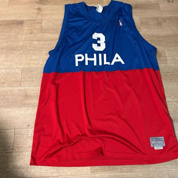 ビッグサイズ美品フィラデルフィアバスケジャージ5XL