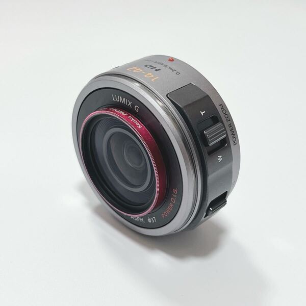 Panasonic LUMIX G X VARIO PZ 14-42mm F3.5-5.6 ASPH POWER O.I.S. H-PS14042 シルバー レンズ パナソニック