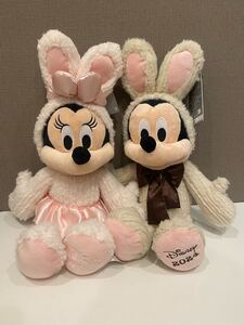 ロサンゼルスディズニーランドで購入したイースターミッキーマウスとミニーマウス ぬいぐるみ