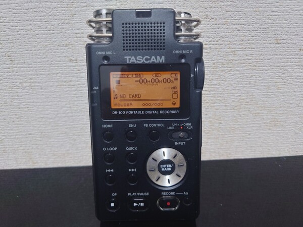 即決 希少 当時物 送料無料 TASCAM リニアPCMレコーダー DR 100