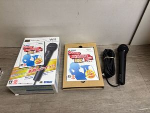 ☆ Wii ☆ カラオケ JOYSOUND Wii DX マイク同梱版 Nintendo 任天堂 ジョイサウンド Wiiマイク 0425