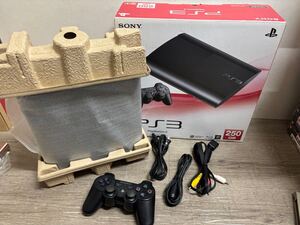 ☆ PS3 ☆ プレイステーション3 CECH-4000B 250GB チャコールブラック 動作品 本体 コントローラー 箱 付属 Playstation3 SONY 1701