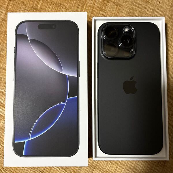 Apple iPhone 16 Pro 256GB ブラックチタニウム SIMフリー 極美品