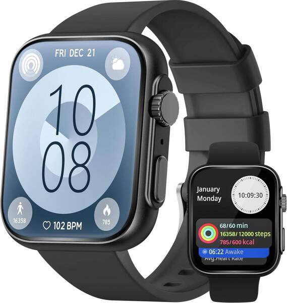 スマートウォッチBluetooth通話機能 1.91インチ大画面 着信/メッセージ通知 iPhone対応&アンドロイド 対応