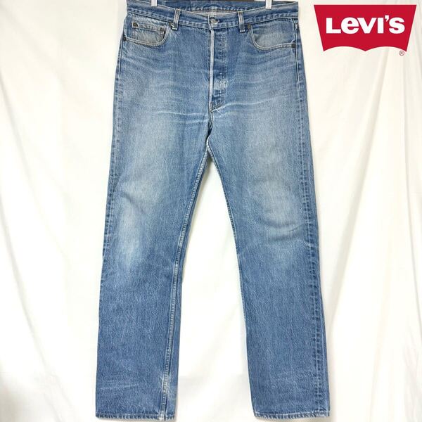 希少サイズ LEVI'S リーバイス 80s 米国製 501 ヴィンテージ USA デニムパンツ ジーンズ ボタン裏 546 アメリカ製 1988年モデル W38 L36