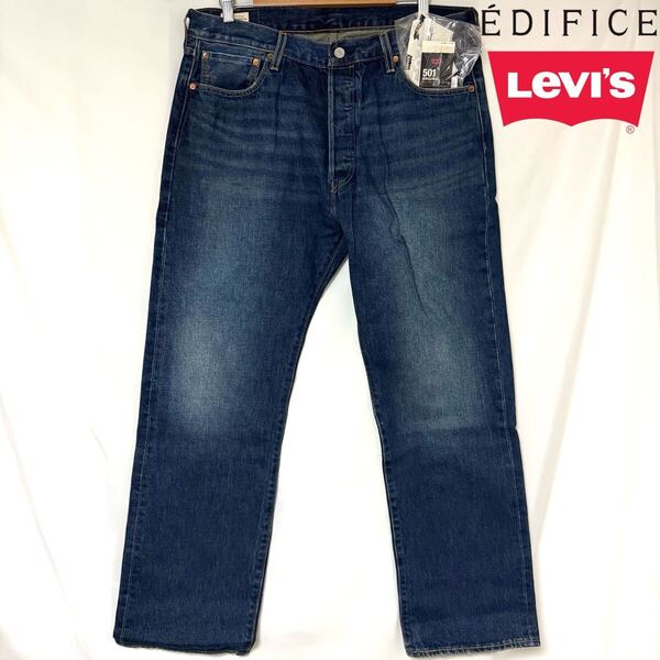 LEVI'S × EDIFICE リーバイス エディフィス 別注 forED 30th 501 Length30 コラボ デニムパンツ ジーンズ Rタブ セルビッチ 赤耳 W36 L30