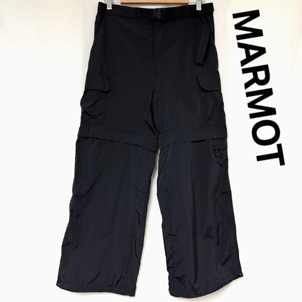 24SS MARMOT CAPITAL マーモット キャピタルDETACHABLE NYLON PANTS デタッチャブル ナイロン パンツカーゴパンツ メンズ ブラック S