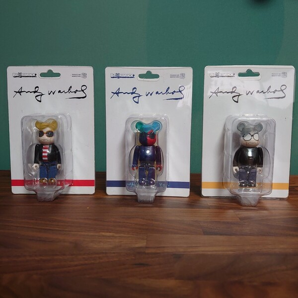 BE@RBRICK Andy Warhol 100% Set (SILK SCREEN/60's STYLE/80's STYLE) MEDICOM TOY/ ベアブリック アンディ ウォーホール メディコムトイ