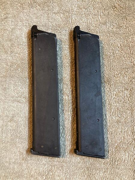 東京マルイ ガスブローバックハンドガン ガバメントシリーズ用40連ロングマガジン m1911 2本セット