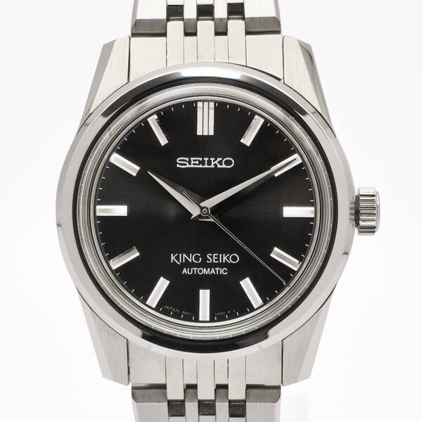 新品同様 KING SEIKO キングセイコー KSKシリーズ 復刻 チャコールグレー SDKS005 6R31-00D0 ウオッチサロン専用 ステンレス 自動巻