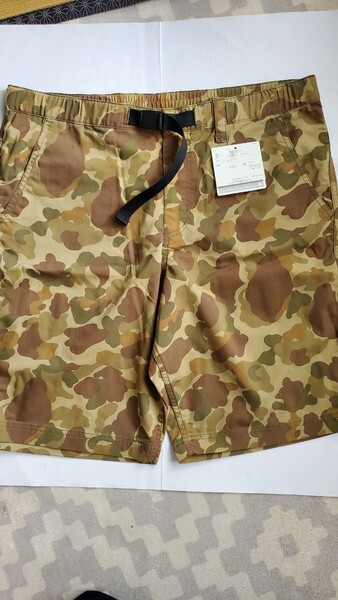 未使用タグ付THE NORTHFACEザノースフェイスCEBONNER SHORTセボナーショートパンツNB41312VTヴィンテージカモXL経年劣化ウエストゴム伸び有