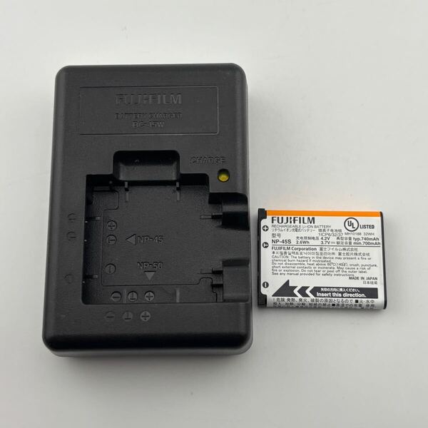 2個セット【動作確認済】送料無料 返金保証 中古 純正 FUJIFILM 充電器 BC-45W バッテリー NP-45S 満充電後電圧測定4.17V