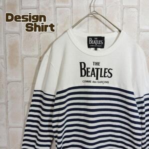 コムデギャルソン Tシャツ 長袖 ロンT ボーダー ビートルズ