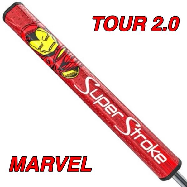 新品》スーパーストローク MARVEL TOUR 2.0 パター グリップ アイアンマン