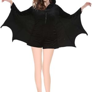 コスプレ レディース スチューム 女性 コウモリ服 ハロウィン コス 衣装 M