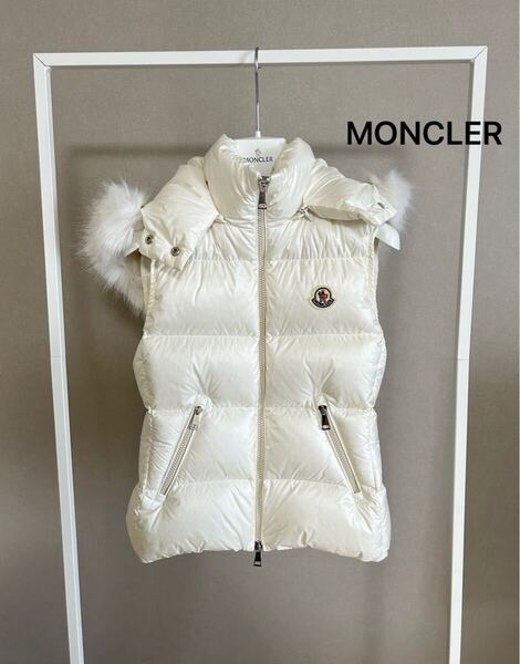 ★モンクレール★MONCLER★GALLINULE★2023-24年★ダウンベスト★00★ホワイト★美品★