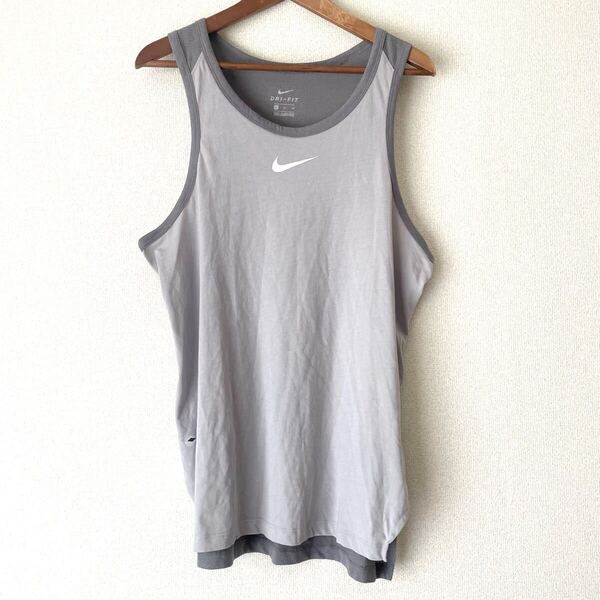ナイキ タンクトップ ノースリーブ メッシュ XL★ドライフィット DRIFIT Tシャツ トレーニング 筋トレ バスケ 夏 ビーチ ランニング