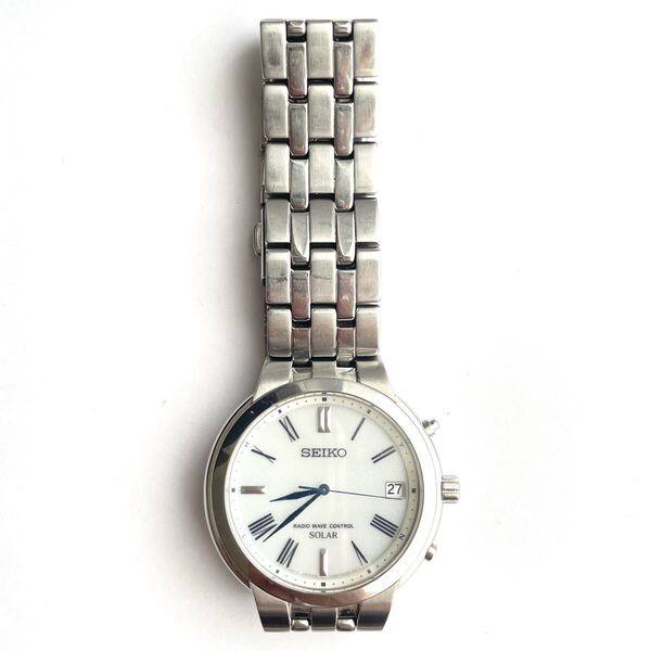 美品★SEIKO セイコー 電波ソーラー 腕時計 スピリット SPIRIT 7B52-0АH0 電波時計 ソーラー電池 カシオ ムーブメント 日本製 アナログ