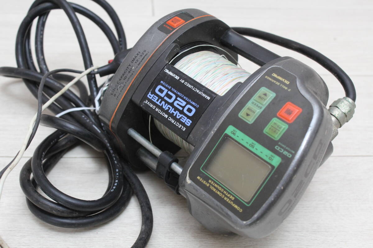 OLYMPIC 電動リール 電源コード付 動作確認済み SEAHUNTER 02CD