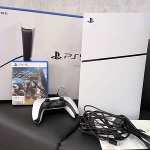 ♯756 PS5 PlayStation5 SONY プレイステーション5 A01 CFI-2000 ディスクドライブ搭載モデル+モンスターハンターワイルズ ゲームソフト
