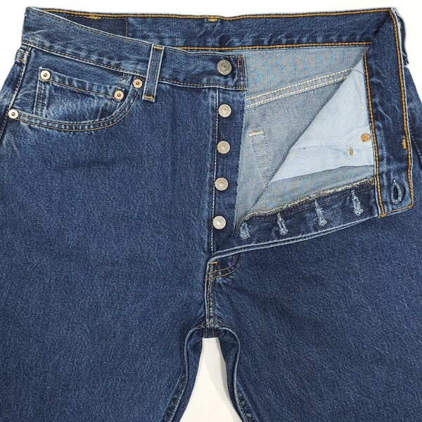USAアメリカ製Levi'sリーバイス501ウォッシュ加工ヴィンテージ00年代レギュラー脇割スモールe美品デニムパンツジーンズジーパン00sアメカジ