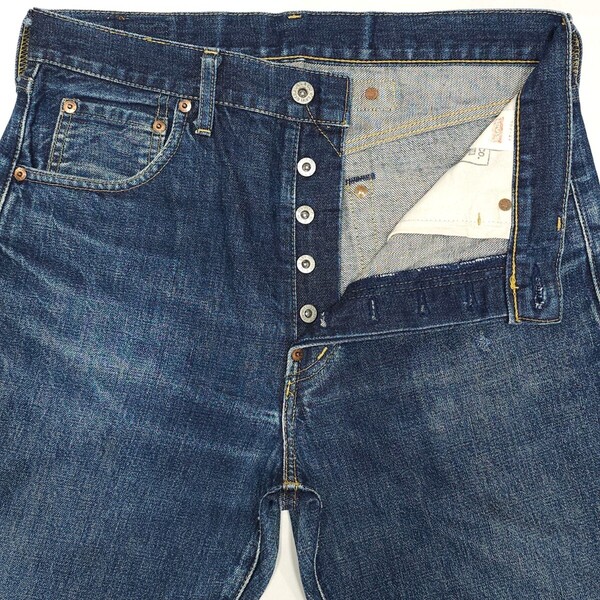 Levi'sリーバイス702XXヴィンテージ復刻デニムパンツ日本製セルビッジ赤耳ヒゲBigEビッグEエイジング90sフェード702-XXシンチバック90年代