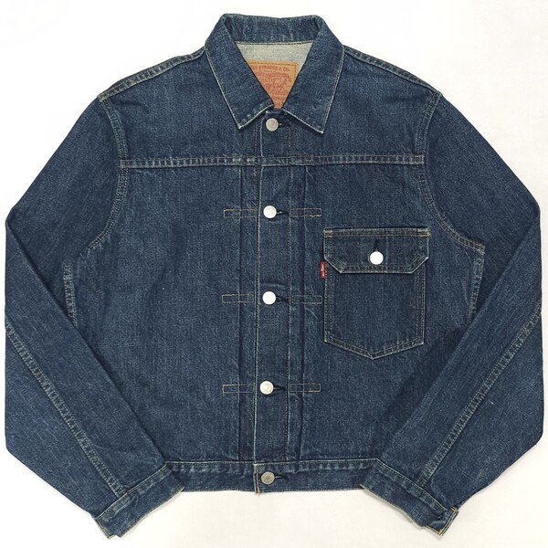 Levi'sリーバイス70502XXファースト1stセルビッジ赤耳ヴィンテージ復刻デニムジャケット38日本製Gジャン廃盤90年代ビッグEシンチバックBigE