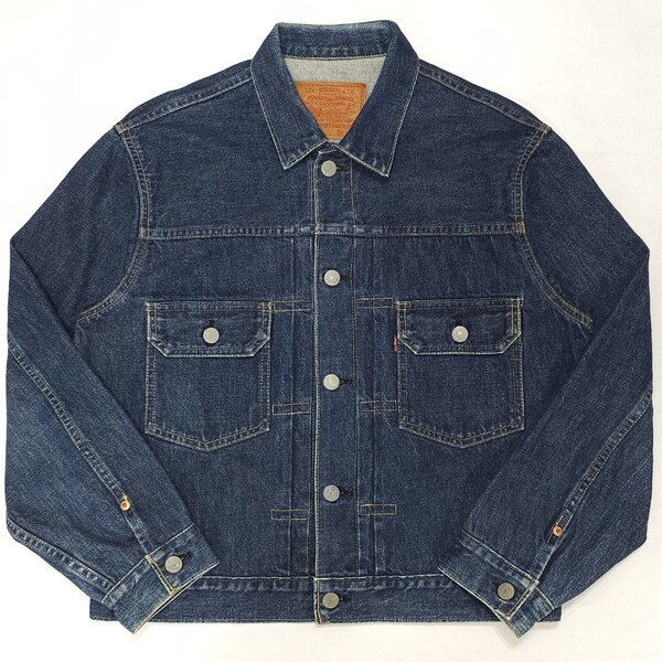 Levi'sリーバイス71507XXセカンド2ndビッグEセルビッジ赤耳40ヴィンテージ復刻ジージャン日本製90年代90sデニムジャケットGジャンBigE均等V