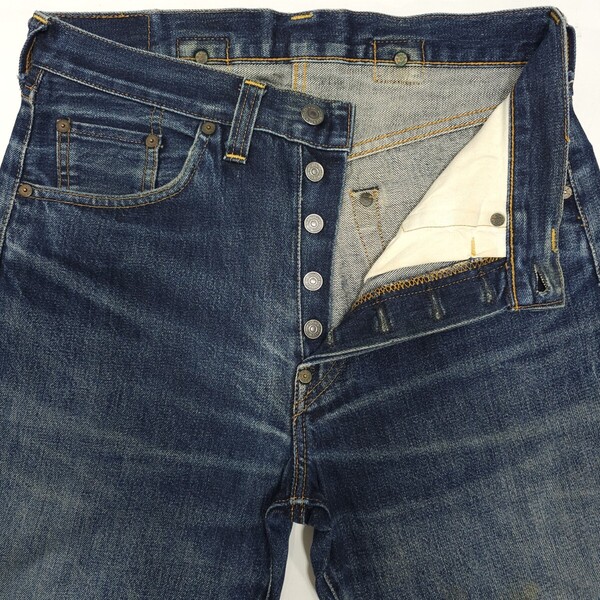 USA製バレンシアLevi'sリーバイス501XXcヴィンテージ復刻セルビッジ赤耳ビッグEジーンズ201-0003ヒゲBigEハチノス37モデル90sデニムパンツ