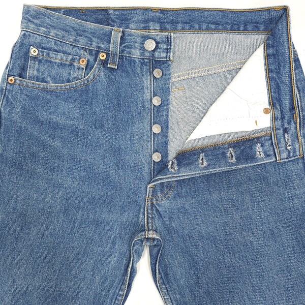 USAアメリカ製Levi'sリーバイス501-0000ヴィンテージ90sスモールeレギュラー脇割デニムパンツ90年代ジーンズ ジーパン フェード エイジング