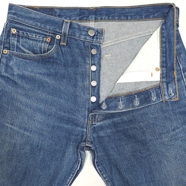 USA製バレンシアLevi'sリーバイス501xxレギュラー脇割スモールeヒゲハチノス501-0000デニムパンツジーンズ00年代ヴィンテージ00sエイジング