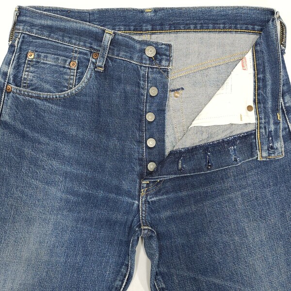 Levi'sリーバイス503BXXデニムパンツ日本製ヴィンテージ復刻セルビッジ赤耳ビッグEヒゲ90年代ジーンズ503B-XXエイジングBigEフェード90s