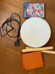 PlayStation2 太鼓の達人 ソフト付き 動作未確認 樽 バチ